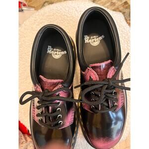 Dr. Martens AirWair with Bouncing soles with black and pink 8053 Quad Platforms